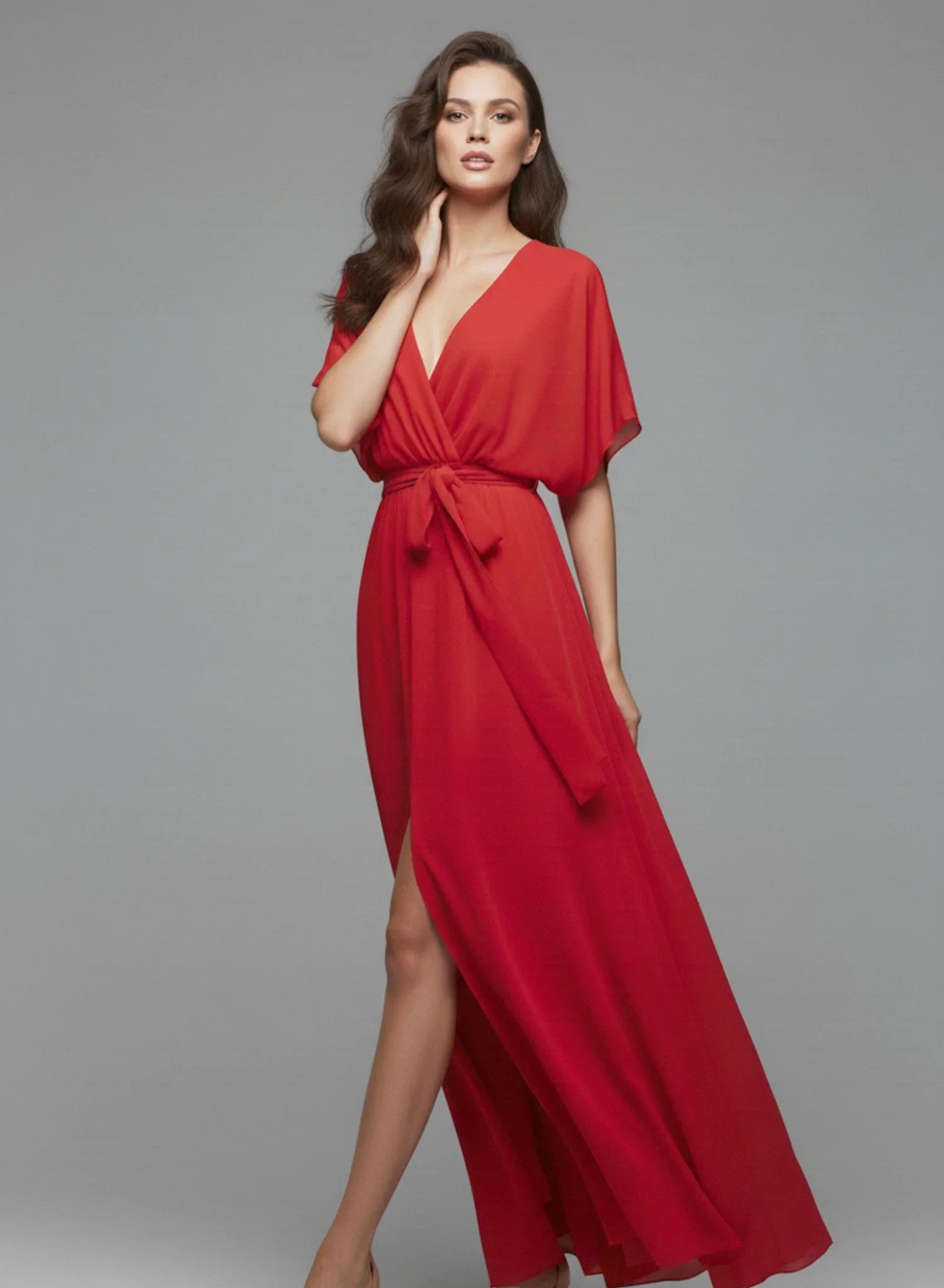 VESTIDO FLORENTINA ROJO