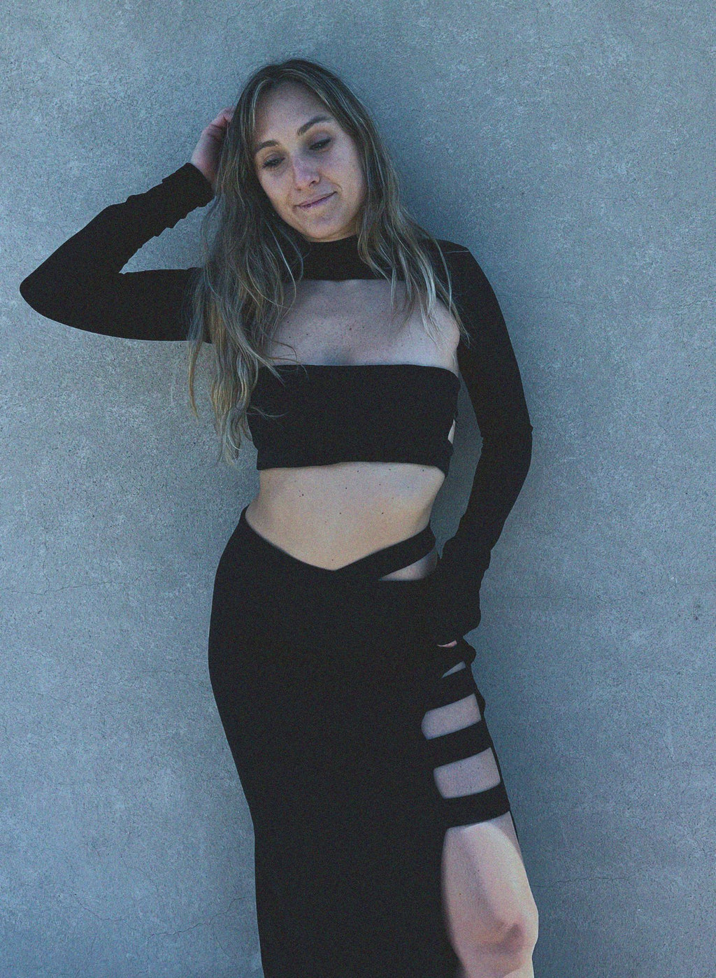 CONJUNTO VESTIDO ONWAY CON MANGUITAS