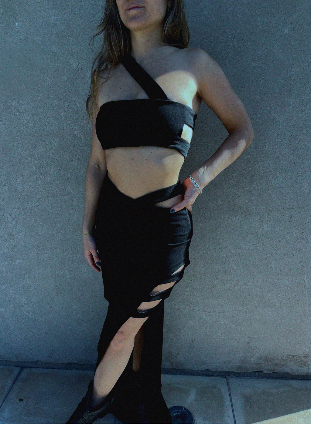 CONJUNTO VESTIDO ONWAY CON MANGUITAS