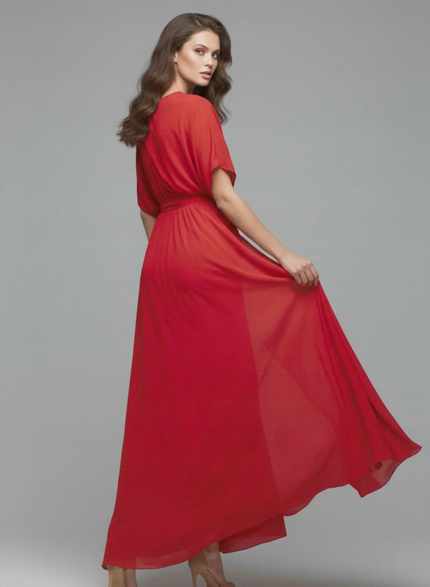 VESTIDO FLORENTINA ROJO